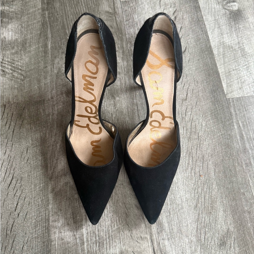 Sam Edelman Black Pointed Toe Heels